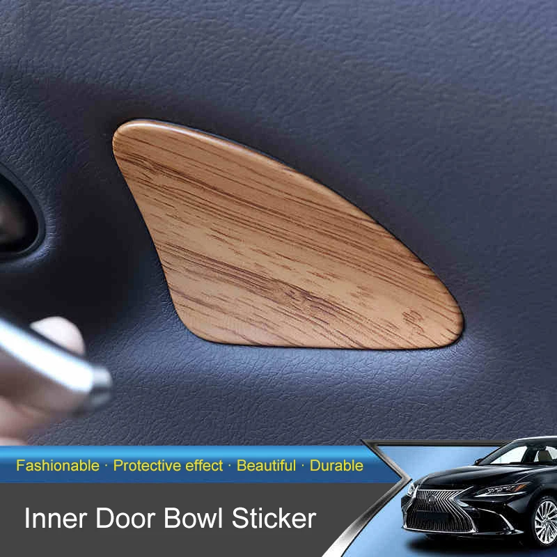 QHCP Car Door Bowl Cover Inner Handle Decorative Stickers Trims ABS For Lexus ES200 260 300H 2018 Interior Accessories | Автомобили и