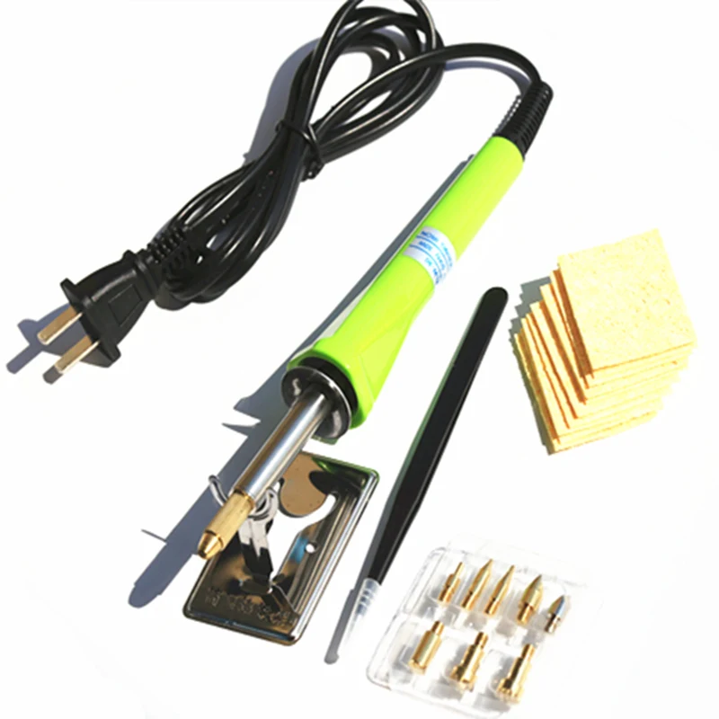 SZBFT 220V 30W Soldering Iron Carving Pyrography Tool Wood Working Burning Pen Welding Tips free shipping | Инструменты