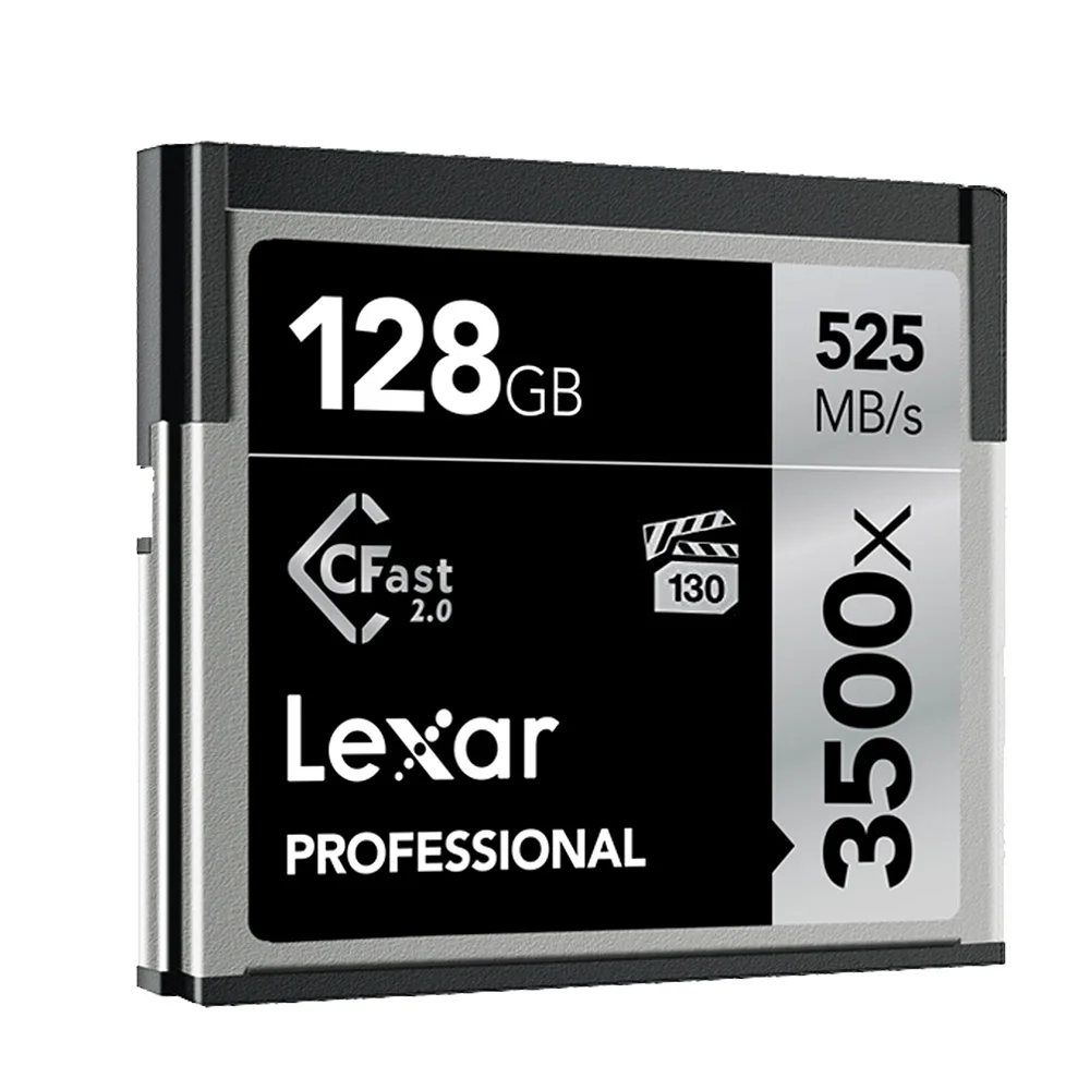 128GB Оригинальные оригинальные 3500X карты памяти Lexar, sd-карта, 64 ГБ, Cfast 2,0, карта 128 ГБ, cf-карта, высокая скорость до 525 м/с, профессиональная камера - Capacity: 128GB