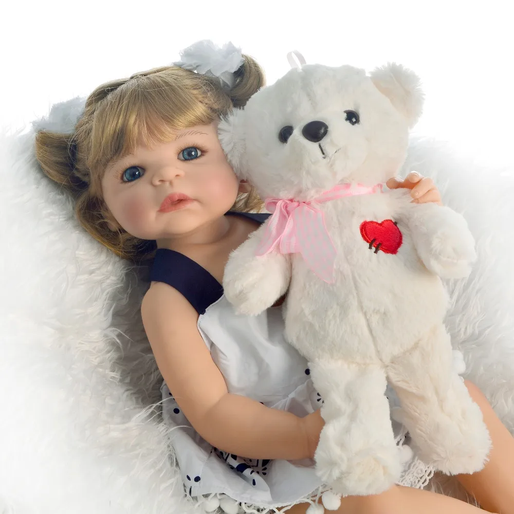 Силиконовая кукла bebes reborn Princess girl Baby виниловая для новорожденных живая Кукла Reborn