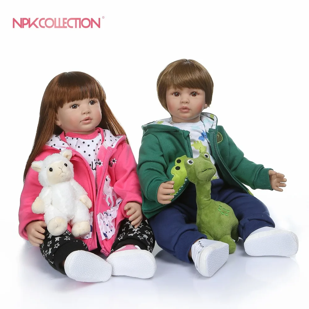 Кукла reborn NPKCOLLECTION 60 см высокое качество для детей ясельного возраста мальчиков в