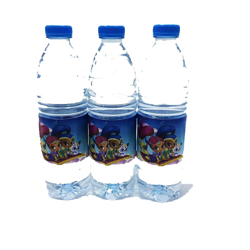12PCS/LOT SHIMMER AND SHINE WATER BOTTLE LABEL KIDS BIRTHDAY PARTY DECORATIONS THEME STICKER | Дом и сад
