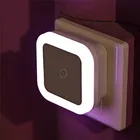 Ночник Mini EU US Plug, высокое качество, с датчиком освещения, квадратный, для спальни, лампа для ребенка, подарок, романтическое, цветное освещение