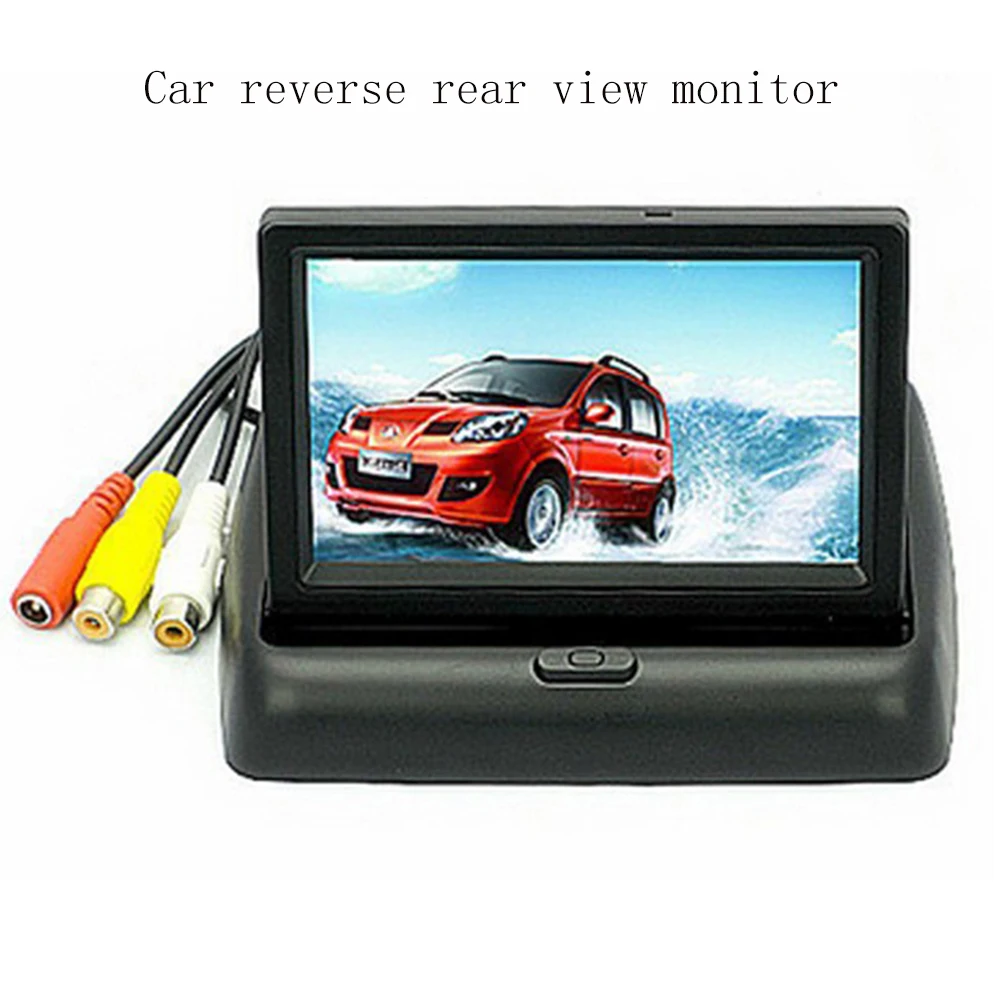 4.3 inch for Camera DVD VCR TFT Color Car Rearview monitor LCD display 16:9 screen Foldable | Автомобили и мотоциклы