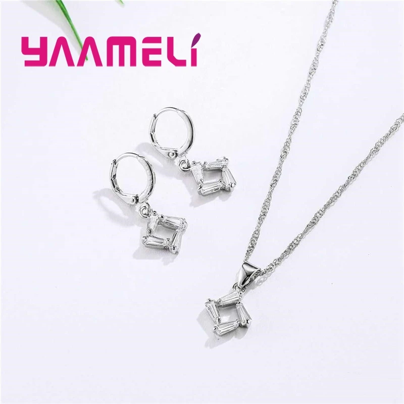 Женский ювелирный комплект из колье и серёг серебра 925 пробы|jewelry sets|jewelry sets for