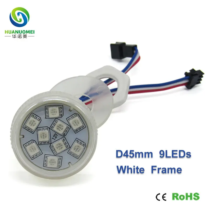 Rgb UCS1903 9 светодиодный s 45 мм pixel smd 5050 модуль дисплея полноцветная цифровая лампа