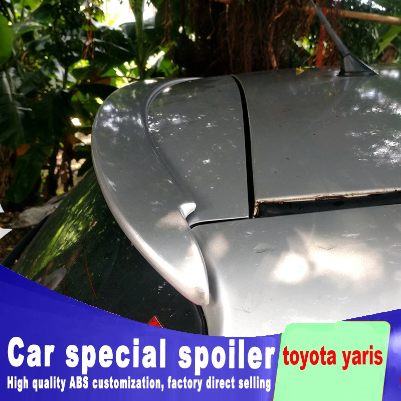 Спойлер для toyota Yaris 2008 2009 2010 2011 2012 2013 года высококачественный спойлер из АБС