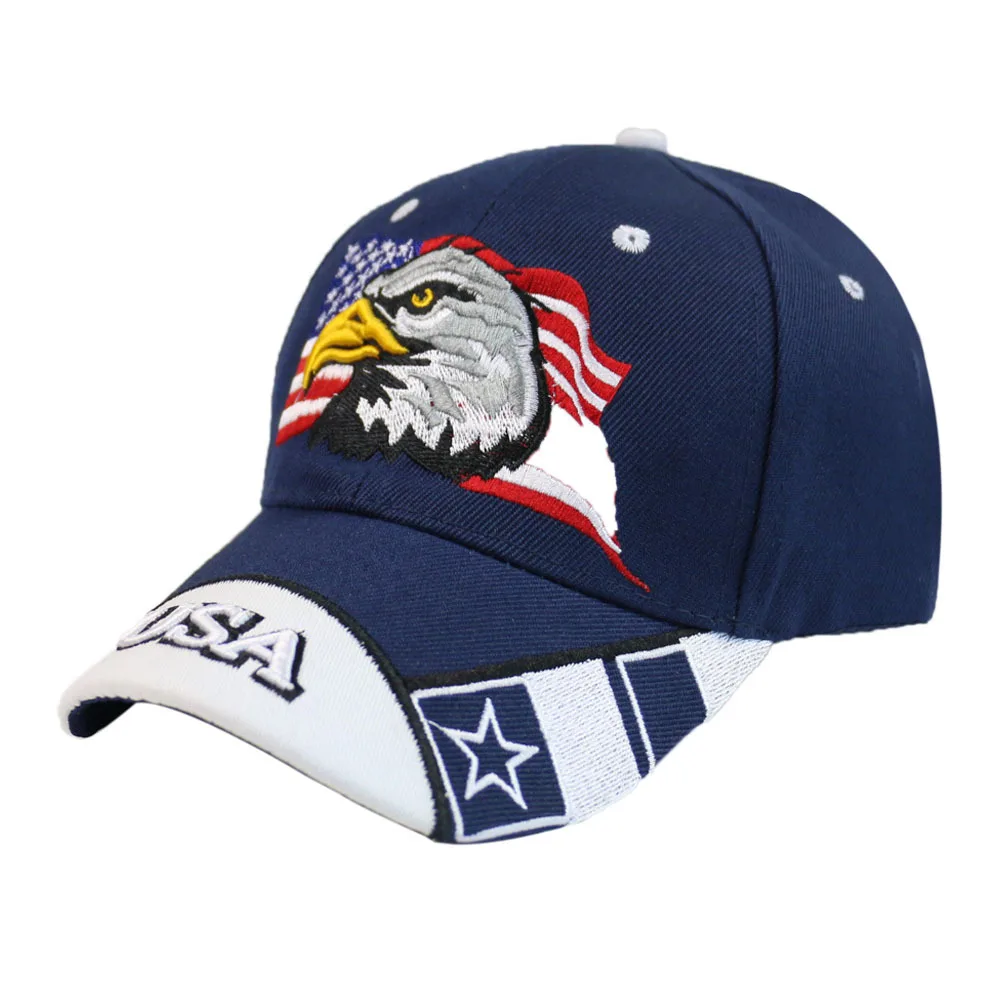 Винтажная бейсболка с вышивкой Winfox флагом США и орлом Snapback Повседневная