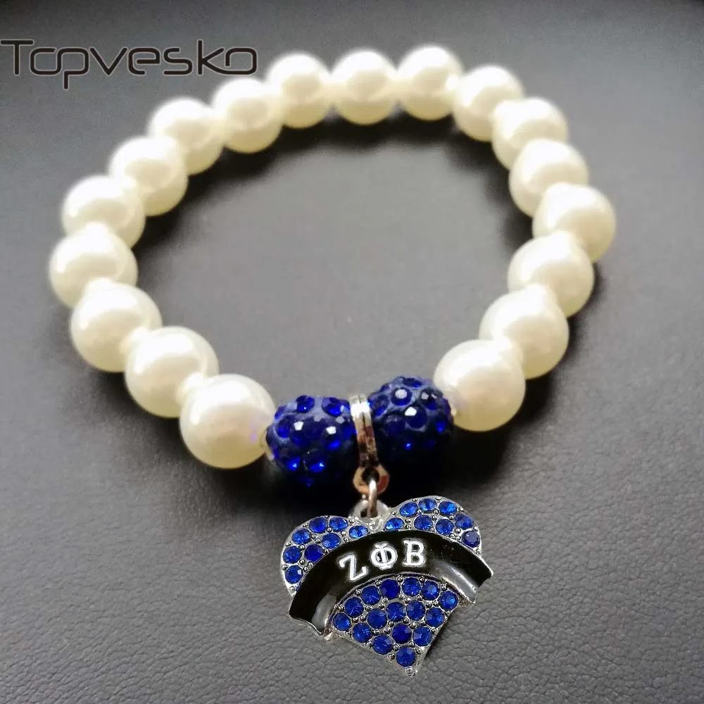 Topvesko ZPB новый выпуск синий и белый жемчуг ZETA PHI BETA Sorority более тонкая женская модель