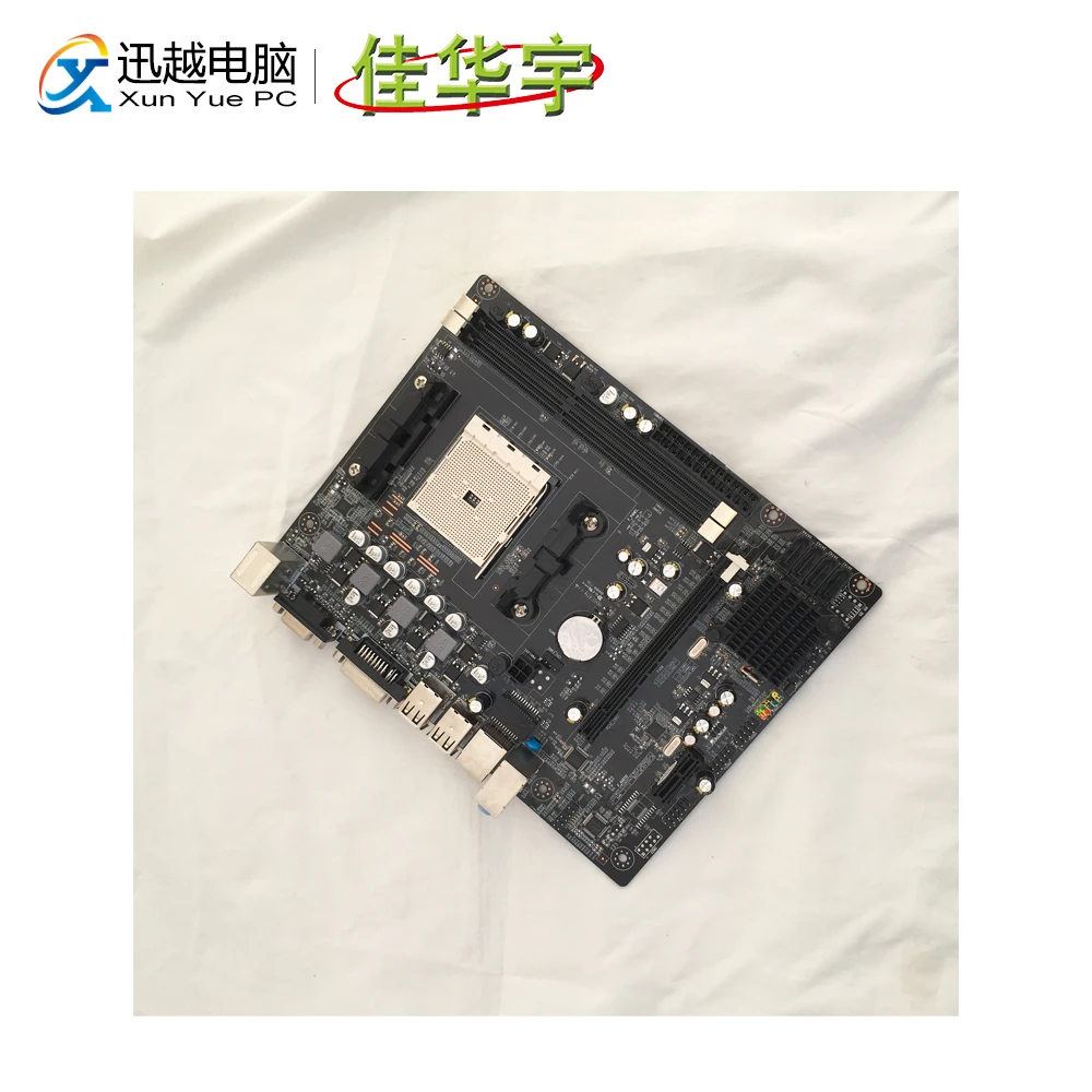 JIAHUAYU A55 материнская плата для AMD FM1 DDR3 1066/1333/1600 MHz PCI E SATA2.0 USB2.0 VGA HDMI DVI M ATX|Материнские