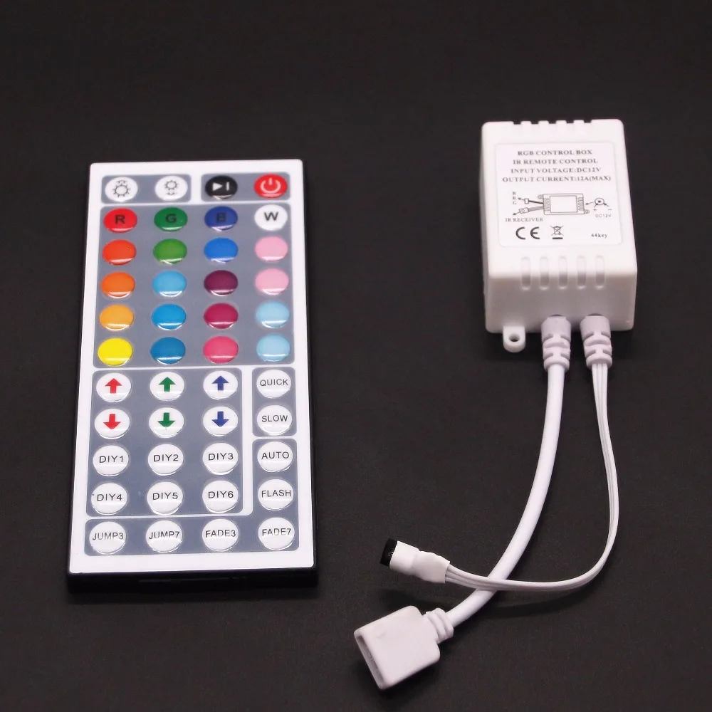 DC12V ИК RGB светодиодный контроллер 44 клавиши пульт дистанционного управления для