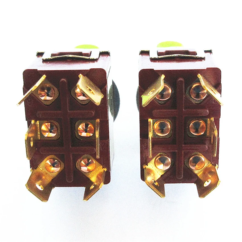 1 шт. 25A рычажный переключатель 6 Pin ON-ON рокер DPDT 250V 15A E-TEN1321 High-end сварки ноги зеленая