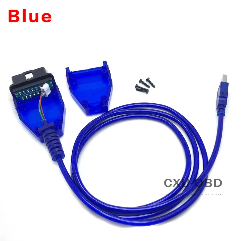 16 контактный разъем OBD2 штекер J1962m с корпусом и USB кабелем бесплатная