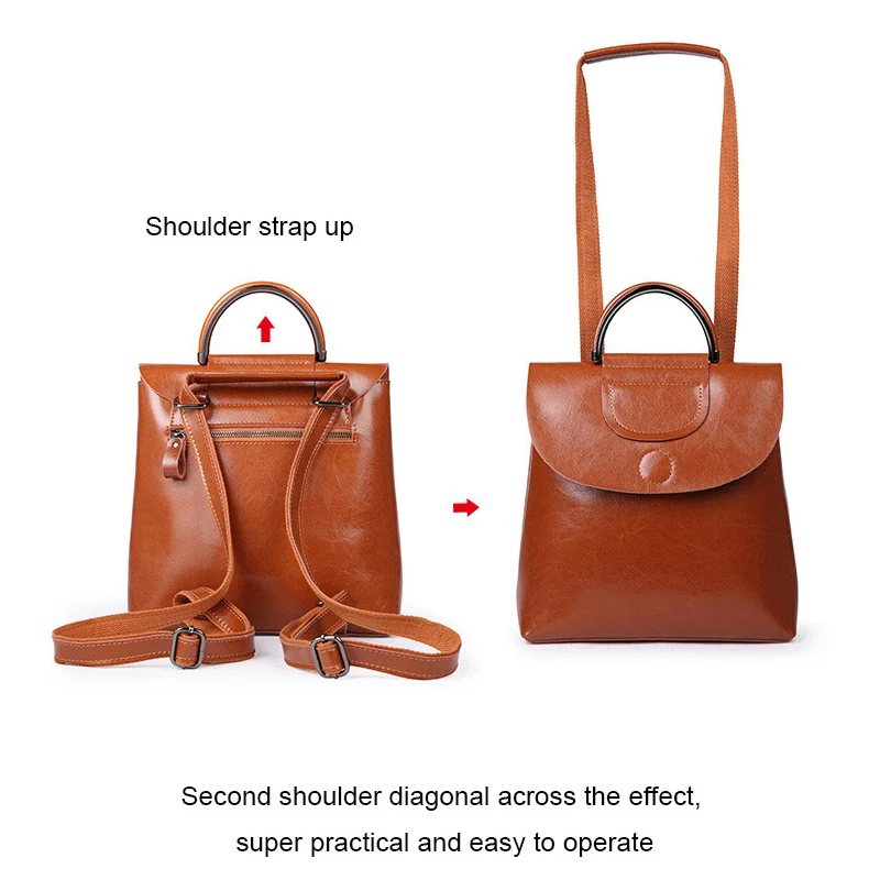 DIENQI элегантный женский рюкзак из натуральной кожи дорожный для колледжа женская