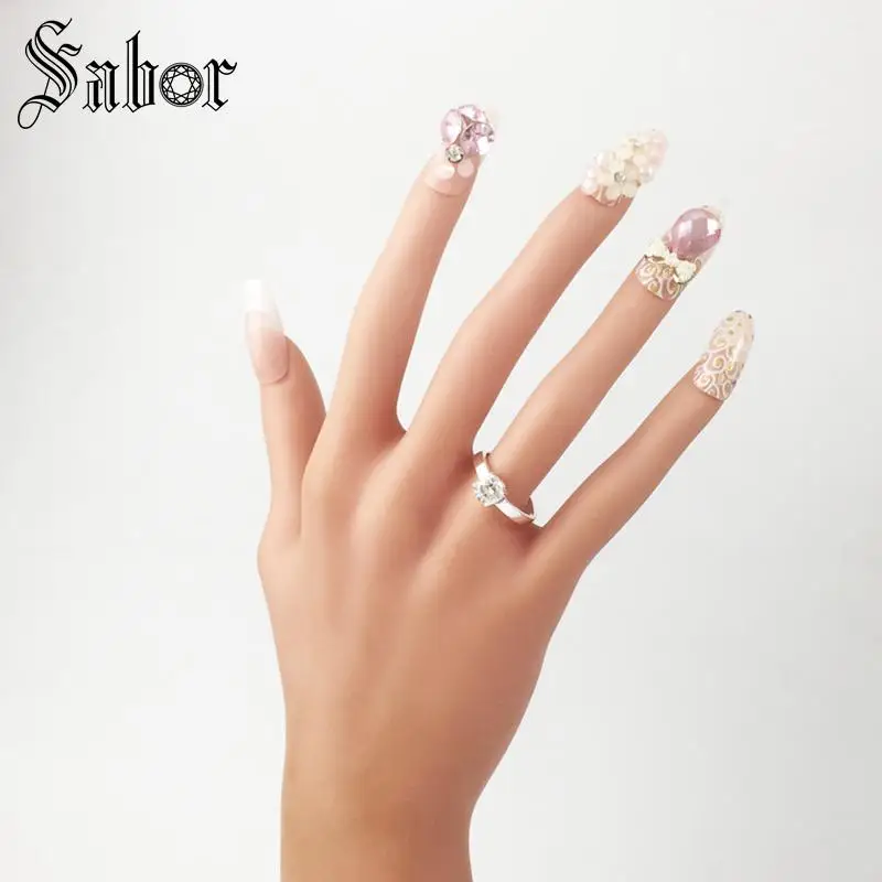 Классические круглые обручальные кольца из циркония модные ювелирные изделия