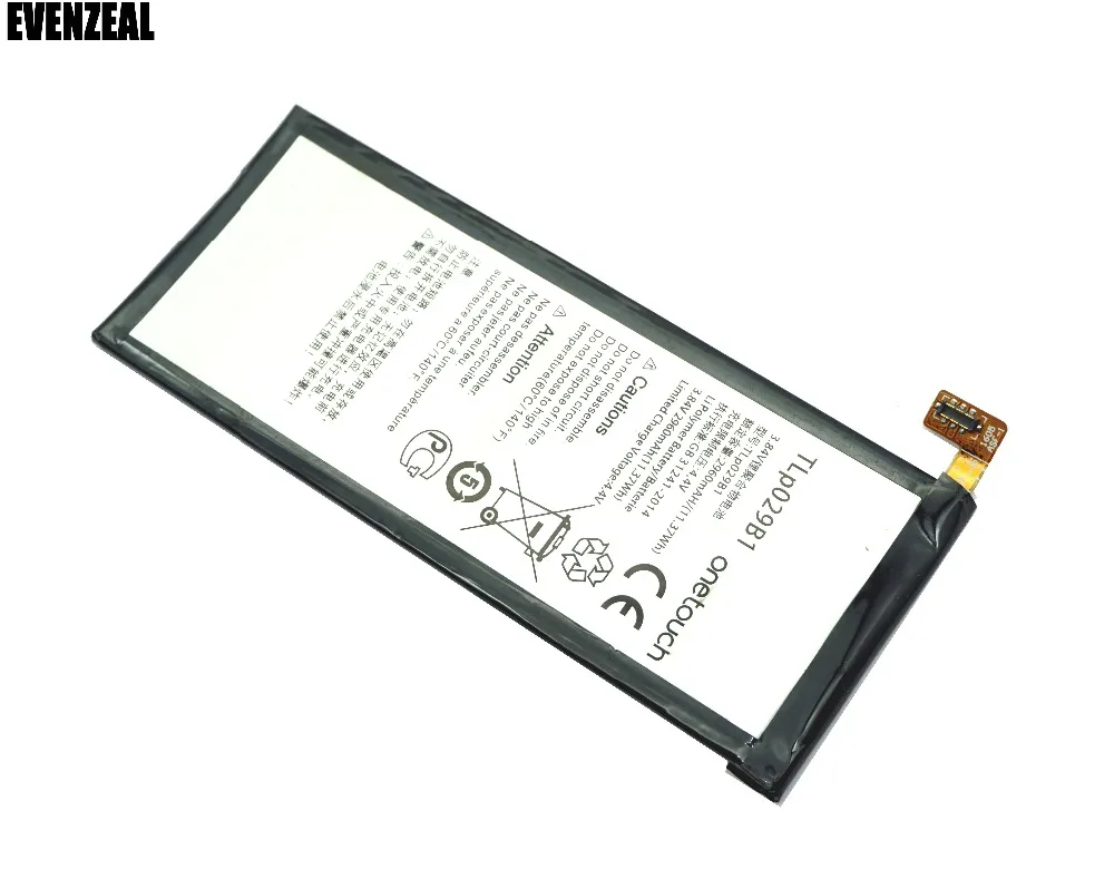 EVENZEAL 1 шт. сменная батарея для телефона Alcatel Touch Pop 4S 5095 5095B 5095I 5095K 5095L onetouch TLP029B1/TLP029B2 |