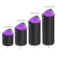 5mm waterproof thick lens pouch camera lens bag neoprene protective soft case for canon nikon sony olympus pentax one set
