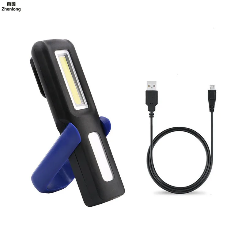 Магнитный COB светодиодный светильник для проверки работы USB Перезаряжаемый