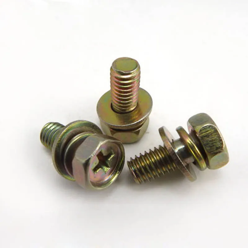 M4 M5 M6 M8 крестовые винты с шестигранной головкой и шайбой |