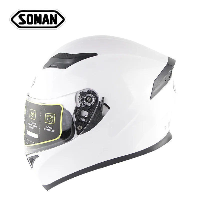 

Chinese Immortal Pattern Helmet SOMAN 960 Double Visors Motorbike Cycling Capacete Racing Motorcycle Full Face Helmets