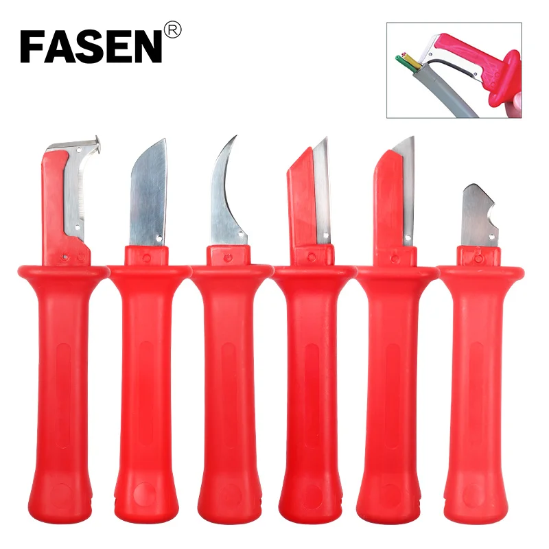 31HS German insulated cable stripping knife Sharp manual stripping knife Stripping tool for 50mm round cable