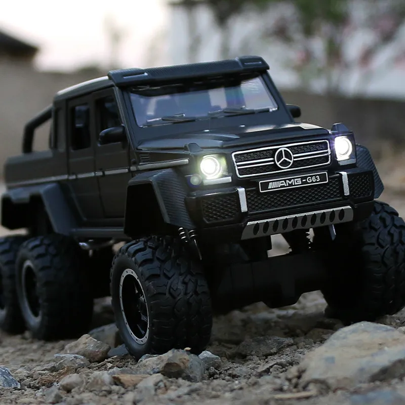 Benz G63 сплав модель G 6x6 внедорожник для мальчиков Акустооптическая амортизация игрушка автомобиль модель автомобиля