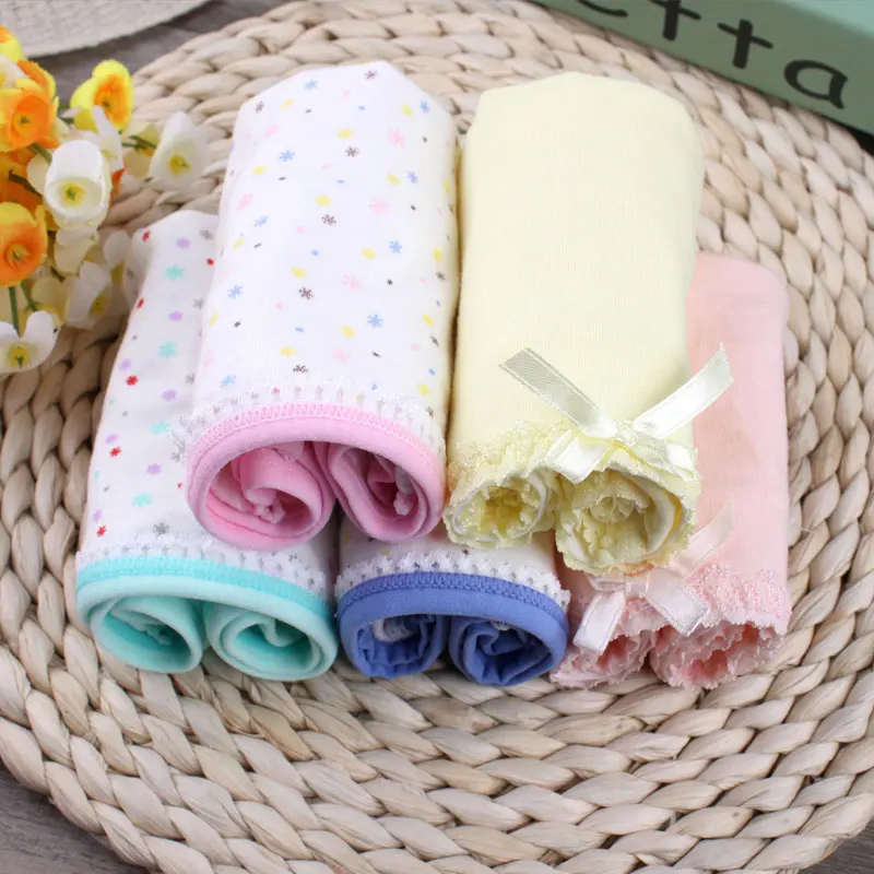 Трусы женские хлопковые с бантом на талии ярких цветов | Женская одежда