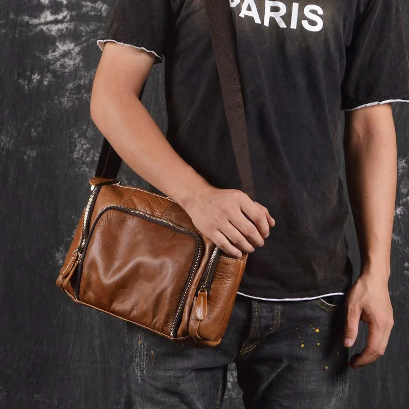 AETOO новинка ручная работа цилиндрическая сумка на плечо верхний слой Воловья