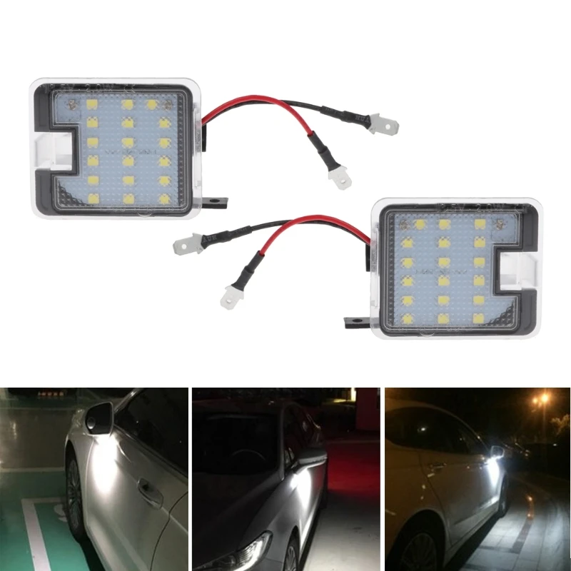 2 шт. LED под боковым зеркалом лужа свет для Ford C max Focus Kuga Escape Mondeo IV вежливое