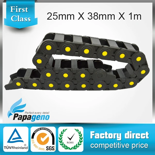 25*38mm 1 meter open type cnc wiring chain with end connectors for CNC machine tools | Обустройство дома