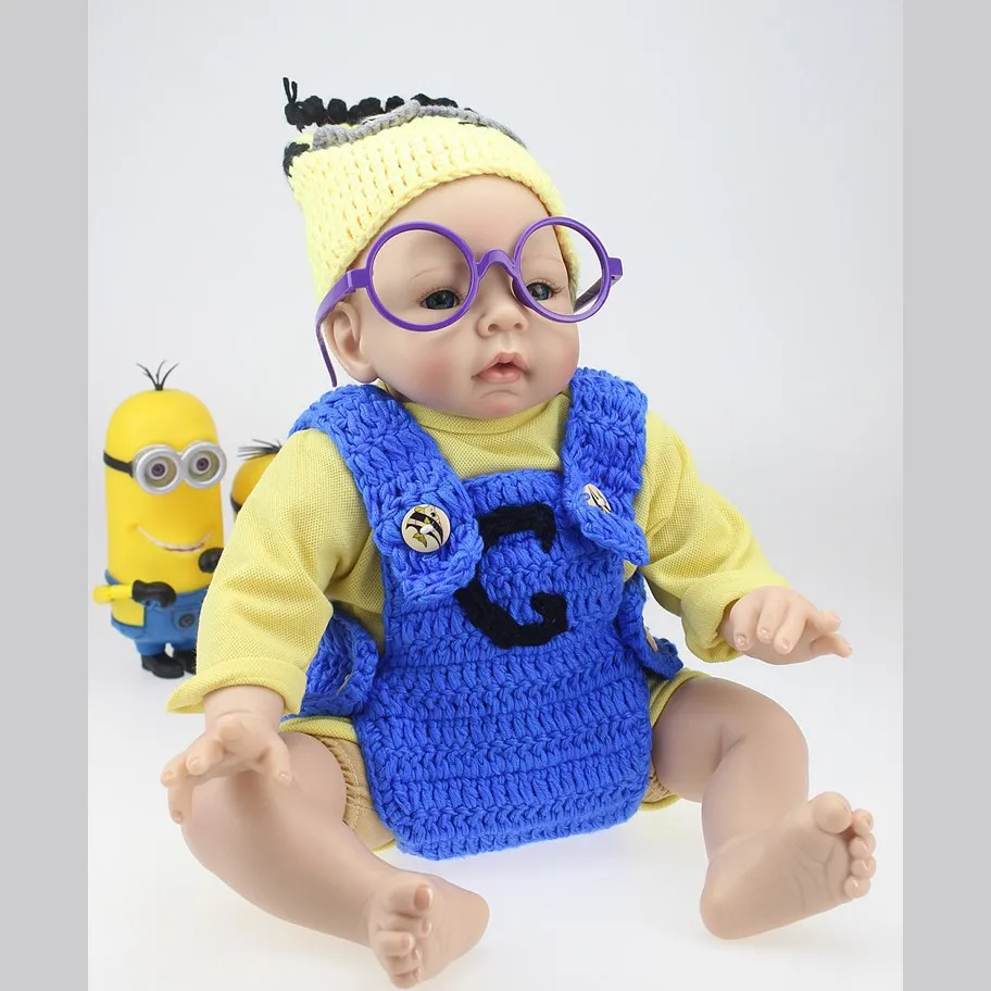 New 2015 Hot Silicone Vinyl Baby Reborn Doll 50cm Lifelike Toys Boneca baby Alive For Girls Boys Gift Free Shipping | Игрушки и хобби