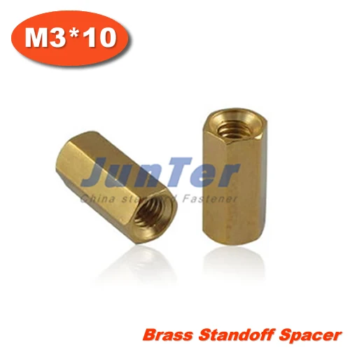 

100pcs/lot Brass Standoff Spacer M3 Female x M3 Female 10mm