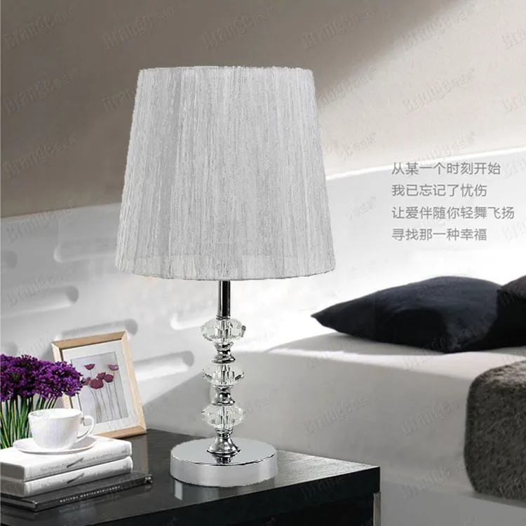 free shipping Modern minimalist living room table light crystal lamp bedroom study factory production and wholesale | Лампы и