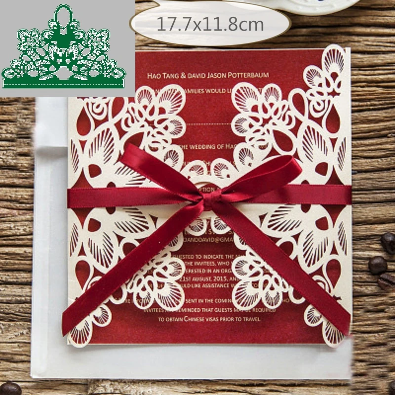 Wedding Circle Lace Bow Metal Steel Cutting Dies Stencils for Scrapbooking Card Making New Etched Embossing Die Cuts