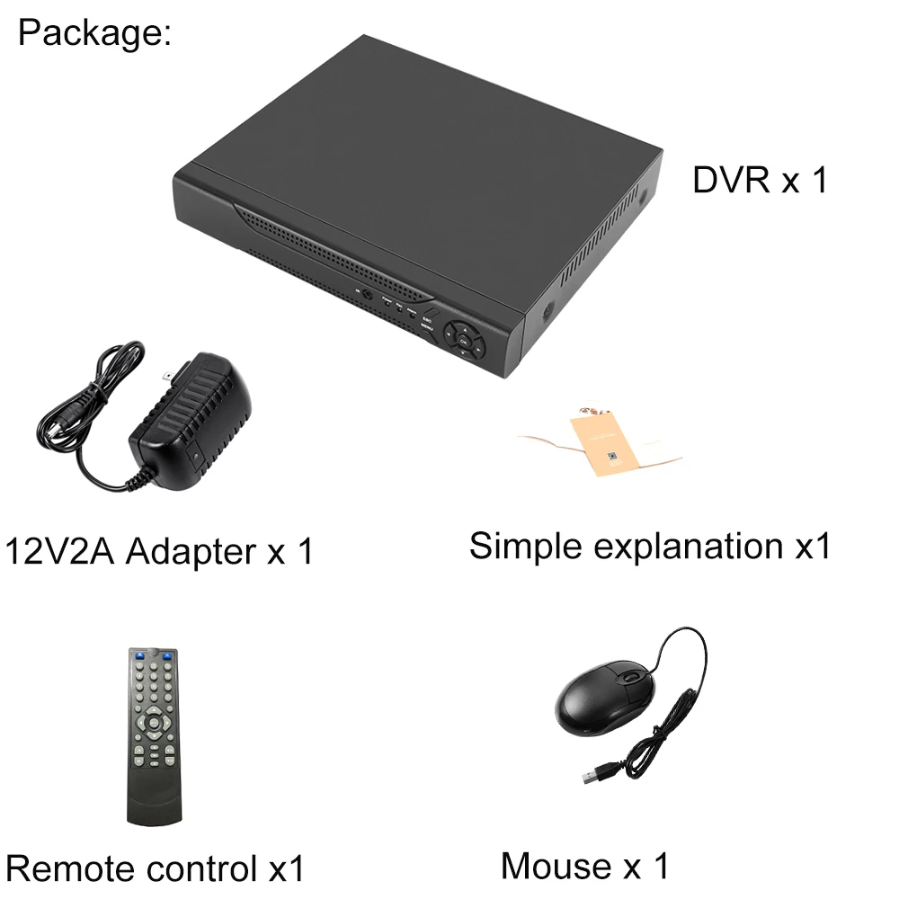 USAFEQLO 4CH/8CH/16CH 1080N TVI CVI AHD-NH 5 In1 Hybrid DVR/1080P NVR Video Recorder AHD DVR For AHD/Analog Camera IP | Безопасность и
