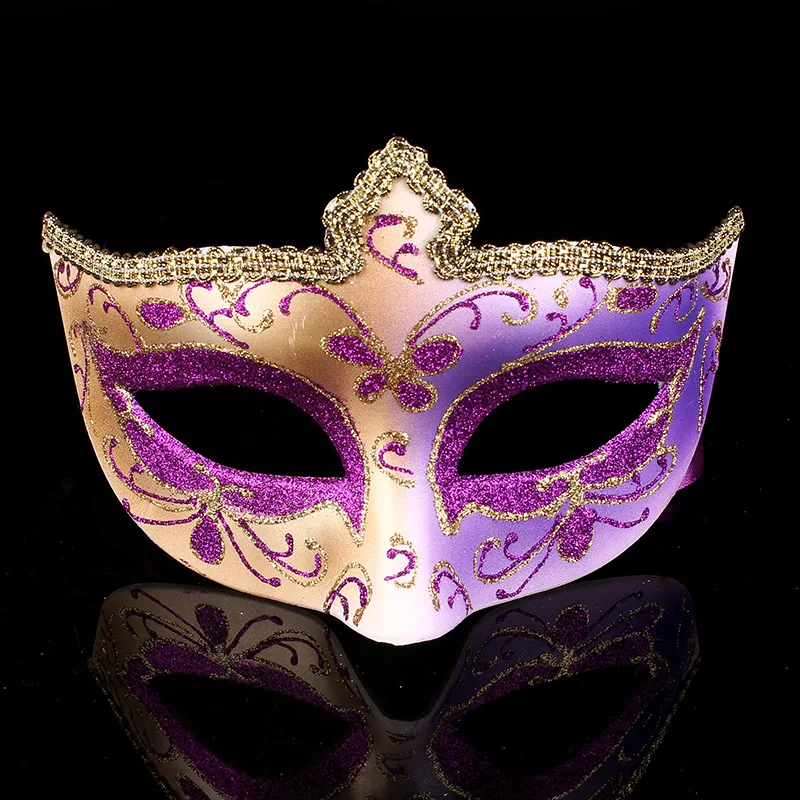 GNHYLL новая золотая Маскарадная маска Mardi Gras Note маска для женщин Венецианская маска Половина лица Венецианский шар маска для Хэллоуина Рождество