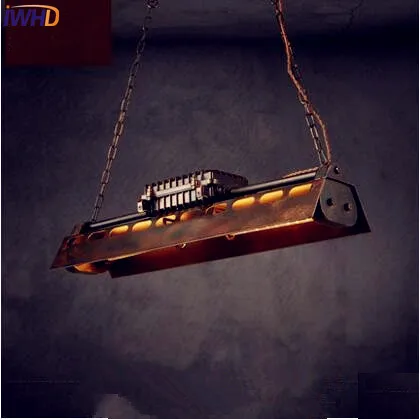 Винтажные подвесные светильники IWHD в американском стиле лофт барный Домашний