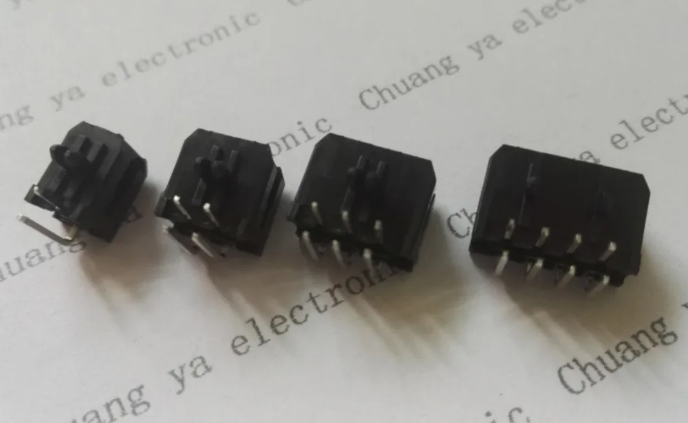 Molex3.0 3 0 мм 2P 4P 6P 8Pin маленькая гнездовая розетка 5559 для разъема питания ПК изогнутая игла 50 шт./1 лот|socket connector|l