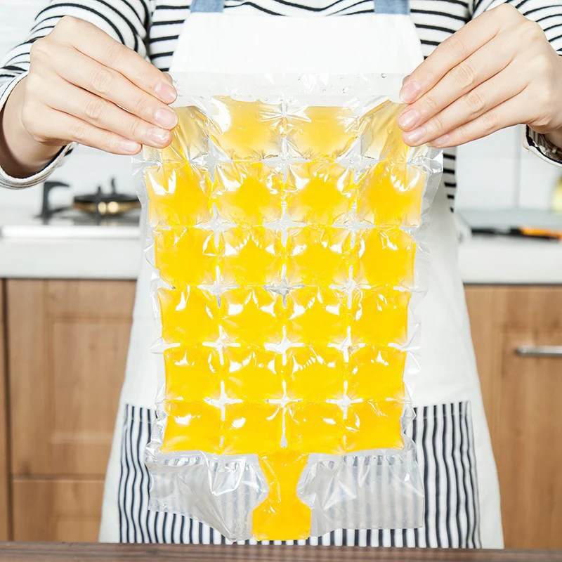 10x Disposable Ice-Cube Clear Bags Mold for Fridge Freezer BBQ Party 240 Grids | Дом и сад