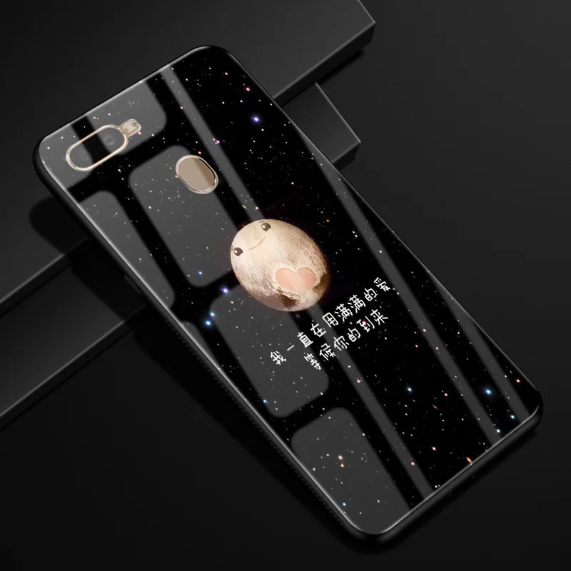 20 Для OPPO A7 чехол 6,2 ''стеклянный силиконовый бампер+ Жесткий PC стекло задняя крышка для OPPO AX7 CPH1901 CPH 1901 OPPOA7 AX 7 A 7 чехол для телефона s - Цвет: 20
