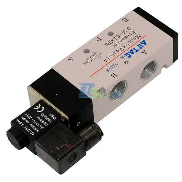 Хорошее качество 1/2 &quotAC 220V 5 way 2 позиционный пневматический Электрический