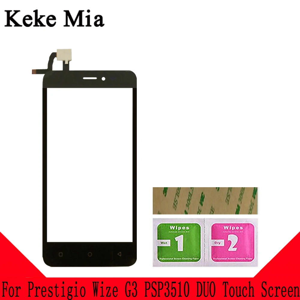 Black No Tools Keke Mia 5.0" Touch Screen Panel Sensor Touchscreen For Prestigio Wize G3 PSP3510 PSP 3510 DUO Touch Screen Digitizer Glass - Цвет: Black No Tools