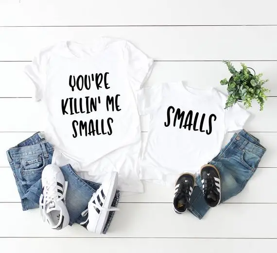 Футболка OKOUFEN You're Killing Me Smalls одинаковая Повседневная футболка с коротким