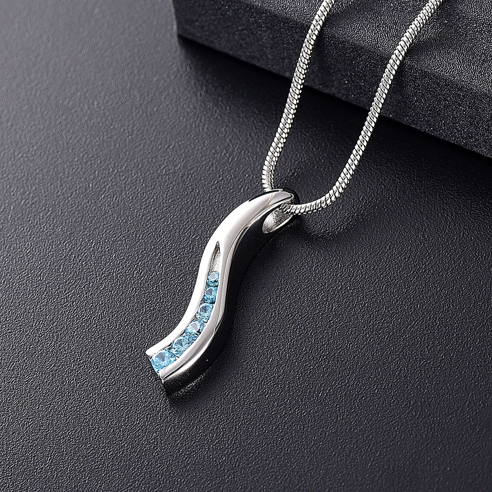

IJD8389 Life's Journey Stainless Steel Cremation Necklace Memorial Pendant Jewellery Urn,Bereavement jewelry