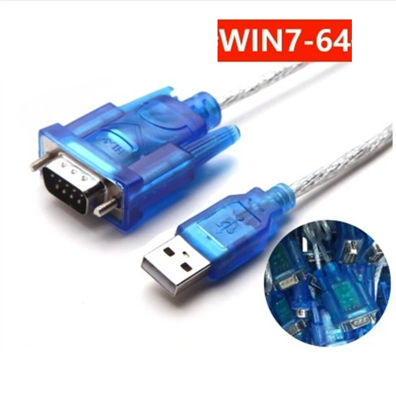 Переходник с USB на последовательный порт RS232 9-контактный кабель DB9 COM-порт