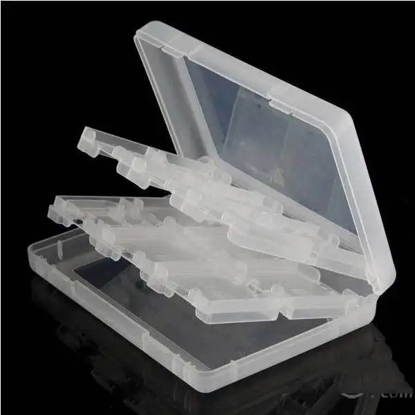 Everson Protective Plastic Game Card Cartridge Case Kit For Nintendo 3DS White |