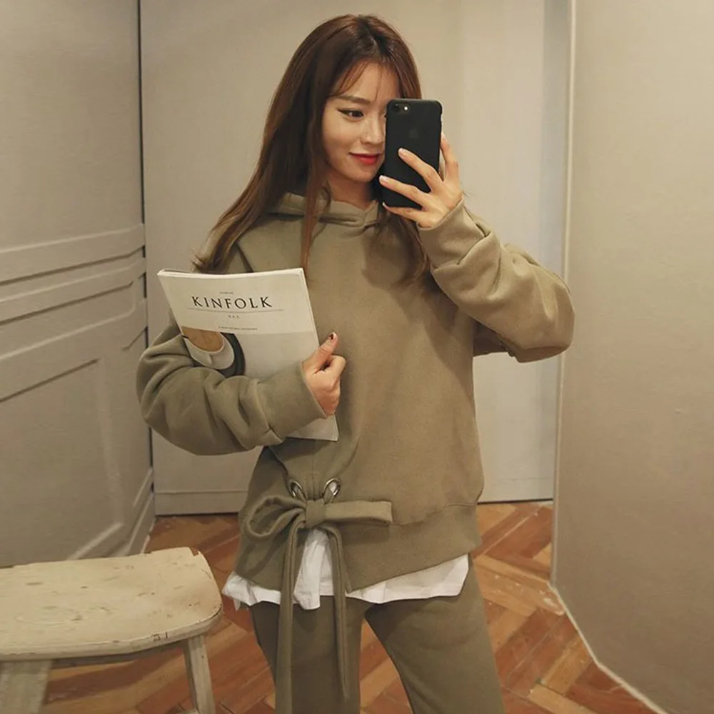 Wixra весна-осень 2019 одноцветные повседневные женские комплекты длинный рукав