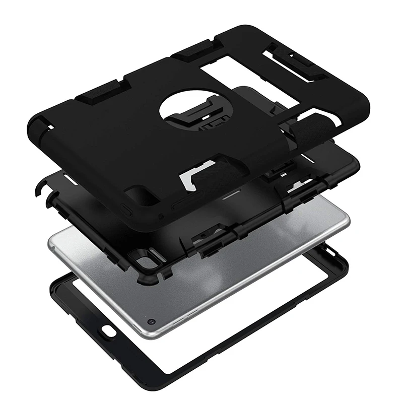 Shookproof Чехол для ipad mini 4 дети Безопасный Heavy Duty Силиконовый Футляр чехол-подставка