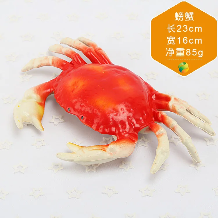 crab Искусственные фрукты овощи пластик моделирование оранжевый лимон Чили Тыква поддельные модели для фотографии реквизит вечерние Декор для дома - Цвет: crab