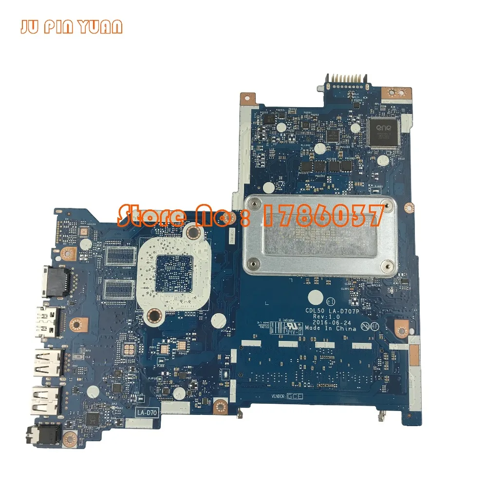 JU PIN YUAN 914598-601 914598-501 914598-001 LA-D707P для ноутбука hp 15-AY 15-AC серийная материнская плата для ноутбука с процессором i7-7500U